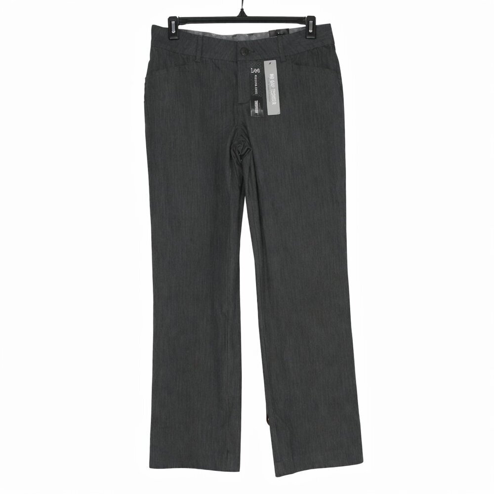 NWT LEE Platinum Label Trouser Gray Career Work Pants Size 12 Long